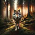 foto de perfil de lobo solitario